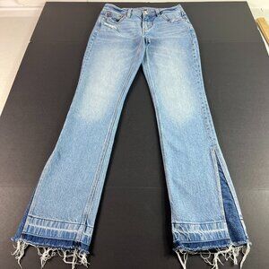 American Eagle Jean Women 27x30* 90s Low Rise Skinny Kick Boot Blue Denim Tag 0R